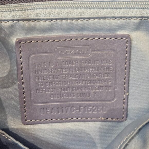 Coach Carly Signature Hobo Bag Blue - Picture 4 of 7